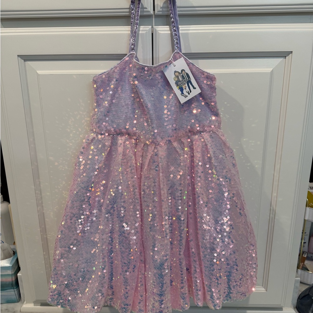 NWT Lola and the Boys Purple Haze Bubble Mini Dress